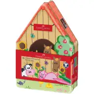 Faber Castell: Connector flomaster set od 18 komada u metalnoj kutiji s motivom farme