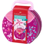 Faber Castell: Connector set flomastera od 33 komada u metalnoj ručnoj torbici s leptirima