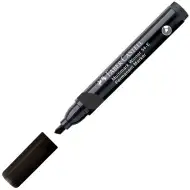 Faber-Castell: Crni trajni marker na bazi alkohola s kosim vrhom