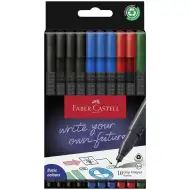 Faber-Castell: GRIP flomaster s vrhom od 0,4mm u 4 različite boje, set od 10 komada