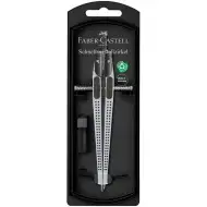 Faber-Castell: Kompas s brzim podešavanjem GRIP – u srebrnoj boji, s ergonomskim dizajnom