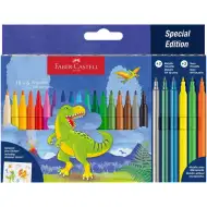 Faber-Castell: Set flomastera s dinosaurusima, paket od 18+6 komada
