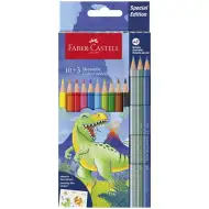 Faber-Castell: Set obojanih olovaka s dinosaurima, paket od 10+3 komada