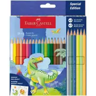 Faber-Castell: Set šarenih olovaka s dinosaurima 18+6 komada
