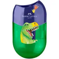 Faber-Castell: Šiljilo s dinosaurima – dvostruko, s posudom