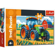 Farmerov traktor, slagalica od 60 komada - Trefl