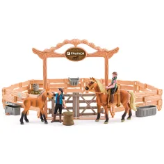 Faunica: Konjički klub s konjima i jahačima, set od 23 komada - Woodyland slika 2