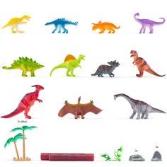 Faunica: Set igračaka s dinosaurima u kanti - Woodyland slika 2