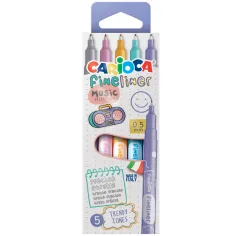 Fineliner Music Selection set od 5 kom igličastih flomastera 0,5 mm - Carioca