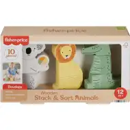 Fisher-Price: Drvena slagalica sa životinjama - Mattel