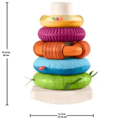 Fisher-Price: Senzorni Rock-A-Stack™ piramida prstenova - Mattel slika 5