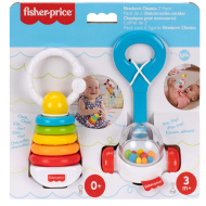 Fisher-Price: Set od 2 šarene zvečke za bebe - Mattel