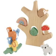 Fisher Price: Wood drvena ravnotežna šumica - Mattel slika 2