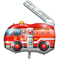 Folijski balon s vatrogasnim automobilom 65 x 51 cm
