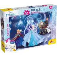 Frozen 2 u 1, puzzle sa 24 dijela i bojanka 50x35 cm - Lisciani