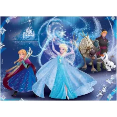 Frozen 2 u 1, puzzle sa 24 dijela i bojanka 50x35 cm - Lisciani slika 2