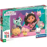 Gabbyjeva kućica za lutke: Super Color Puzzle 104 komada - Clementoni
