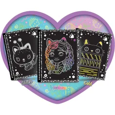 Gabiina kućica za lutke Pawtastic kreativni set za struganje slika 44 stranice - Lisciani slika 3