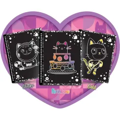 Gabina kućica za lutke A-meow-zing kreativni set za struganje slika, 44 stranice - Lisciani slika 3