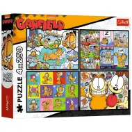 Garfieldove avanture 4x250-dijelni puzzle - Trefl