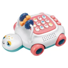 Glazbena i svjetleća kornjača za bebe, telefon u dvije verzije, 20cm slika 5