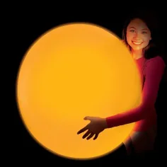 Glowzilla Wubble svjetleća mjehurić lopta neon narančaste boje 75 cm slika 2
