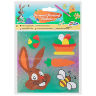 Grafix: Uskrsna naljepnica za dijamantno slikanje, paket od 5 komada, dostupno u 2 varijante, 1 kom.