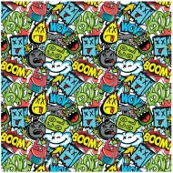 Green BOOM uzorkovani omotni papir 100x70 cm