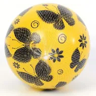 Gumena lopta s motivom leptira i cvjetnim uzorkom, 23 cm, razne varijante, 1 kom.