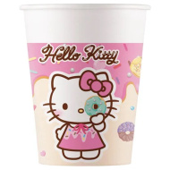 Hello Kitty i Kuromi papirnate čaše, set od 8 komada, 200 ml