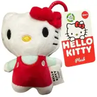 Hello Kitty plišani privjesak za torbu, 12 cm - crveni