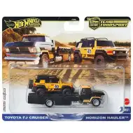 Hot Wheels: Horizon Hauler Premium kamion za prijevoz automobila i Toyota FJ Cruiser autić 1/64 - Mattel