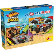 Hot Wheels Monster Trucks 2 x 60-dijelna maxi podna slagalica 50x35 cm - Lisciani