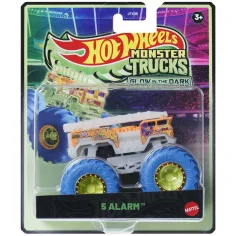 Hot Wheels Monster Trucks: 5 Alarm autić koji svijetli u mraku 1/64 – Mattel