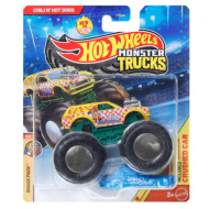 Hot Wheels Monster Trucks: Chili N’ Hot Dogs monster autić 1/64 – Mattel