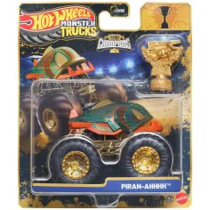 Hot Wheels Monster Trucks: Piran-Ahhh pobjednički autić s peharom 1/64 – Mattel