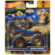Hot Wheels Monster Trucks: Rodger Dodger šampion monster kamiončić s peharom 1/64 - Mattel