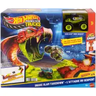 Hot Wheels Monster Trucks: Set za stazu s ugrizom zmije - Mattel