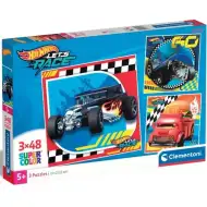 Hotwheels 3x48 komada Supercolor puzzle - Clementoni