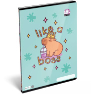 ICO: LizzySuli Lollipop Capybara bilježnica s kvadratićima i uzorkom kapibare A4 27-32