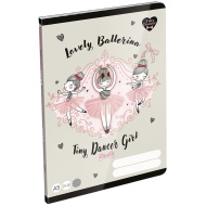 ICO: LizzySuli Lovely Ballerina Tiny Dancer bilježnica s linijama za 4. razred A/5 21-32