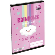 ICO: Lizzysuli Lollipop Rainbow bilježnica s linijama za 3. razred A5 12-32