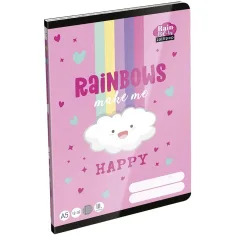 ICO: Lizzysuli Lollipop Rainbow bilježnica s linijama za 3. razred A5 12-32