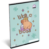 ICO: Lizzysuli Lollipop bilježnica s motivom kapibare, bez linija A4 80-32