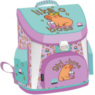 ICO: Lizzysuli premium školska torba/ruksak s uzorkom Lollipop Capybara, ergonomska, 40x33x26 cm