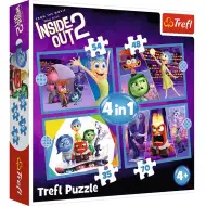 Inside Out 2: Izvrnuto obrnuto 4 u 1 puzzle - Trefl