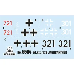 Italeri 1/35 Sd.Kfz.173 Jagdpanther maketa tenka s posadom u zimskim uniformama slika 2