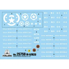 Italeri 1/56 M8/M20 maketa tenka slika 2