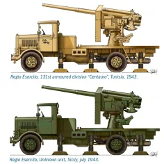 Italeri 1/72 Autocannone 3RO protuzračna topnička s 8 figura set maketa slika 3