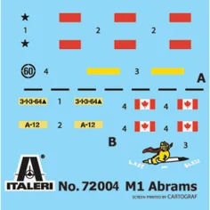 Italeri 1/72 M1 Abrams tenk maketa set slika 6